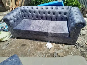 Grey Chester Three Seater Sofa Set on Sale