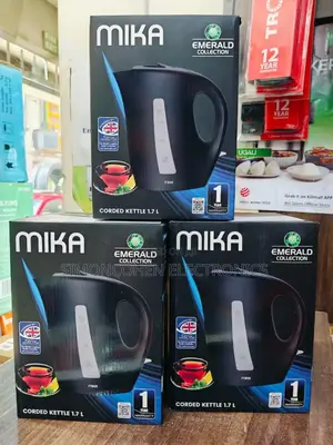 Mika Black Corded Kettle 1.7 L