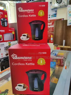 *Ramtons Black Cordless Kettle 1.7litres Rm609