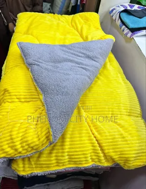 Yellow Single Velvet Duvets
