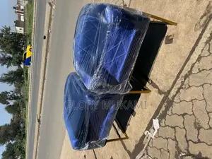 Dark Blue Velvet Manicure Chairs