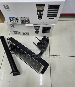 V380 Outdoor Dual Lens Solar CCTV Camera Solar Street Light