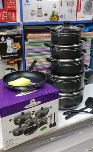 Tc 14pc Cookware Contains; 5 Cooking Pots and 5 Glass Lids;