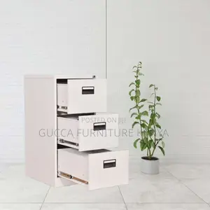 Cabinets: Steel 3-Drawer Office Filing Unit