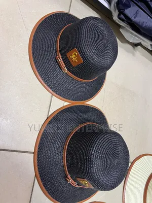 Black' Ladies/Boater Straw Hats/Beach Summer Hats