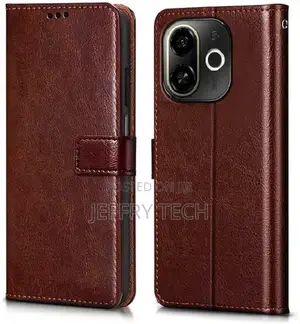 Coverblack Flip Cover for Tecno Spark 30 5g (Brown, W