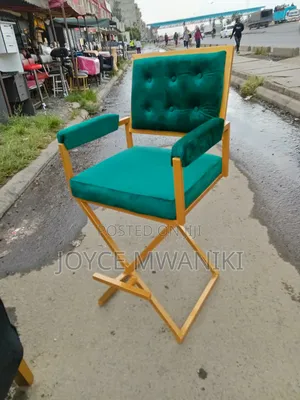 Makeup Seat Green and Gold ,