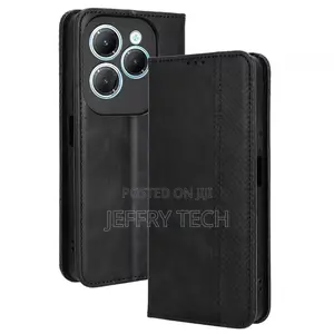 Luxury Magnetic Flip Wallet Leather Case for Infinix Hot 40