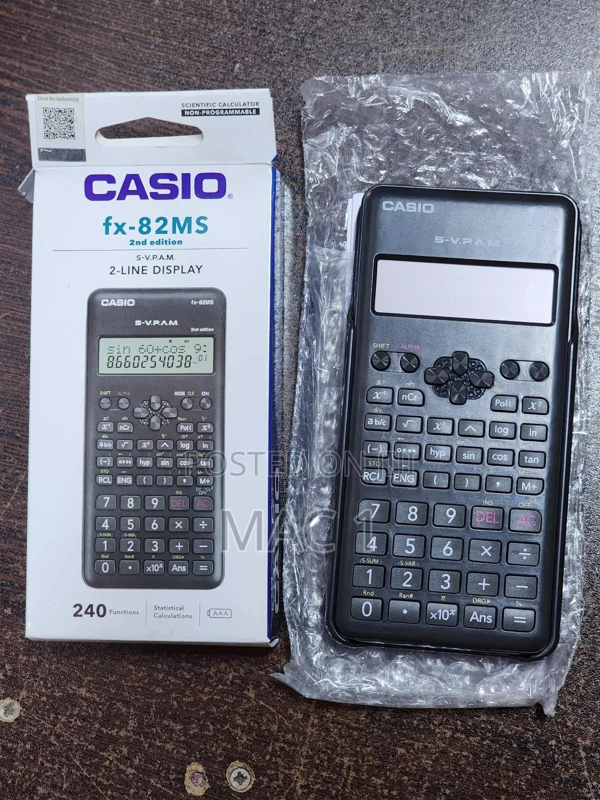Casio Fx82 Ms Scientific Calculator Second Edition