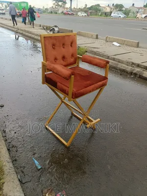 Makeup Seat, Burnt Orange 
