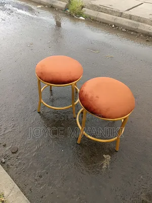 Pedicure Stools, Burnt Orange 