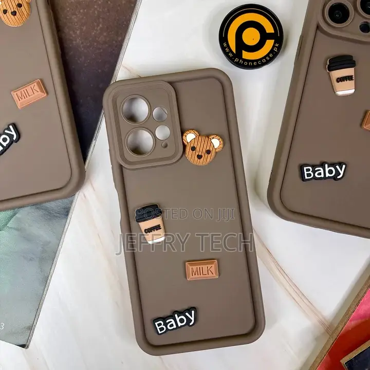 Xiaomi Redmi Note 12 Cute 3d Bear Coffee Milk Candy Icons