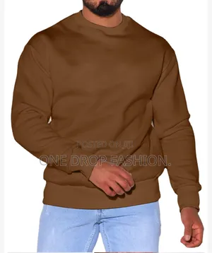 Mens Casual.Solid Colour Roundneck Sweaters