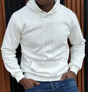 Pure White Men Hoodies