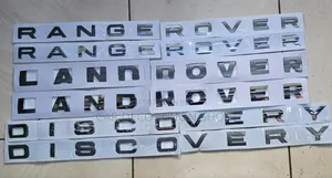 Black/Silver Range Rover/Land Rover/Discovery Badges