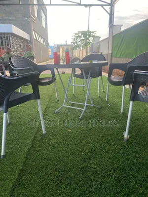 Bamboo Plastic Table and Chairs, Contact for Prices