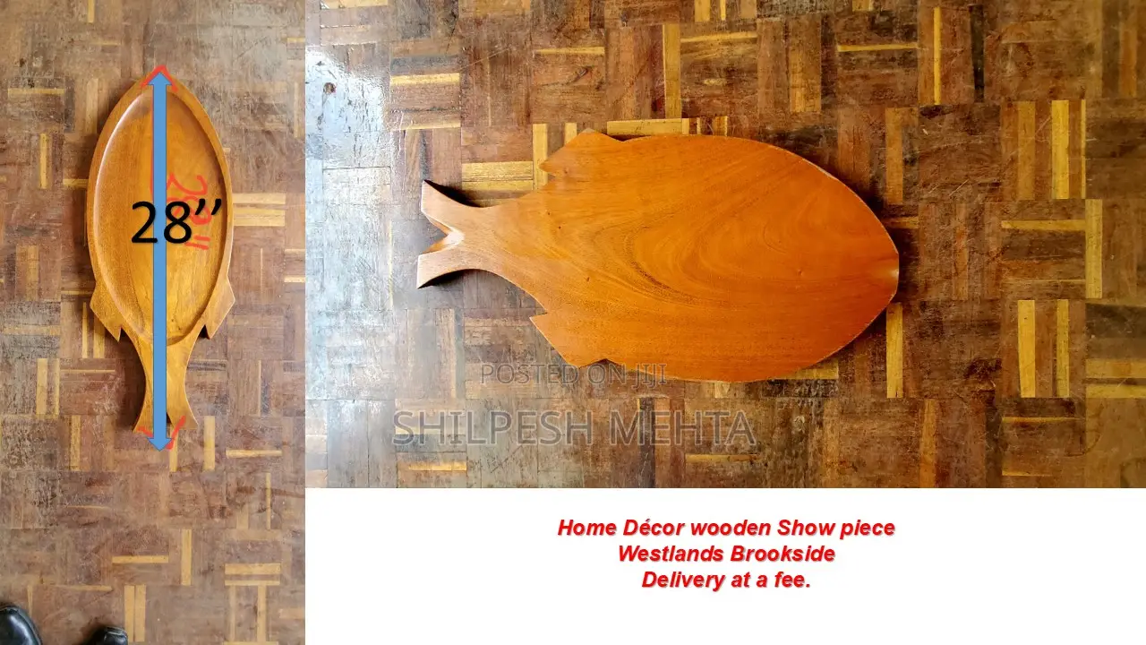 Wooden Fish Shape Decor