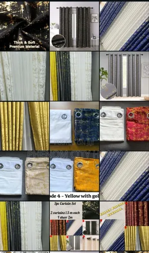 Smart Modern Plain Curtains Available