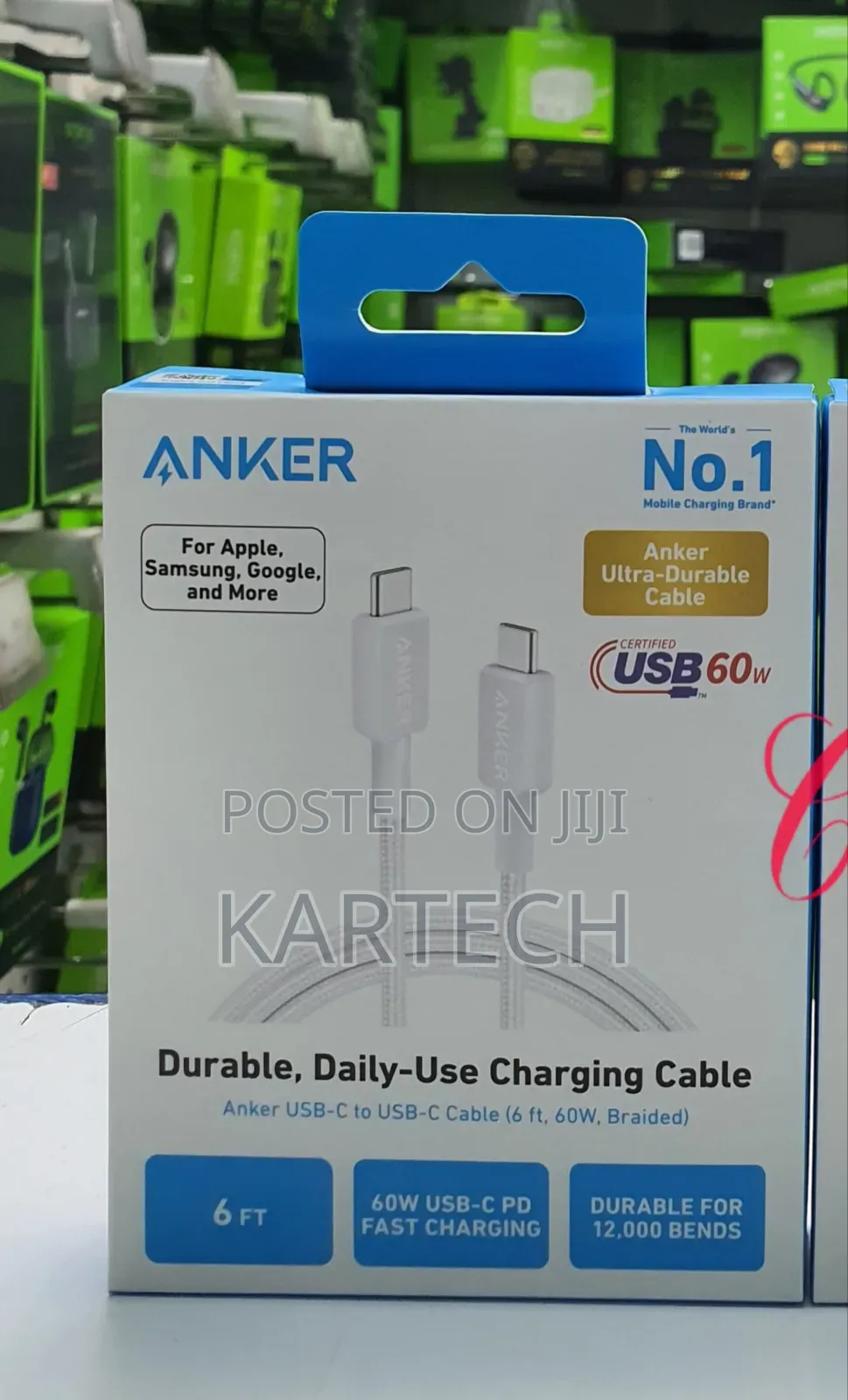 Anker 322 Usb C to Usb C *60w 6ft* Braider Cables