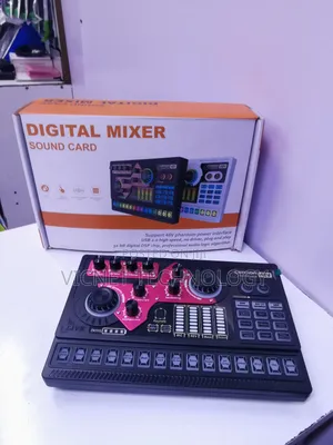 48v Phantom Live Streaming Audio Mixer Sound Card