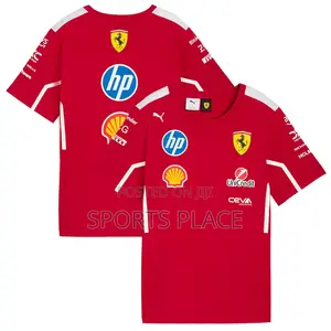 New Round Neck Ferrari 2025 Formula One Shirt Jersey