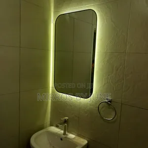 Rectangular Shaped Mirror With Led Light