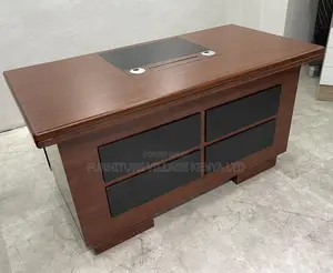 Office Table:1.4m Executive Writing Desk With Secret Storage