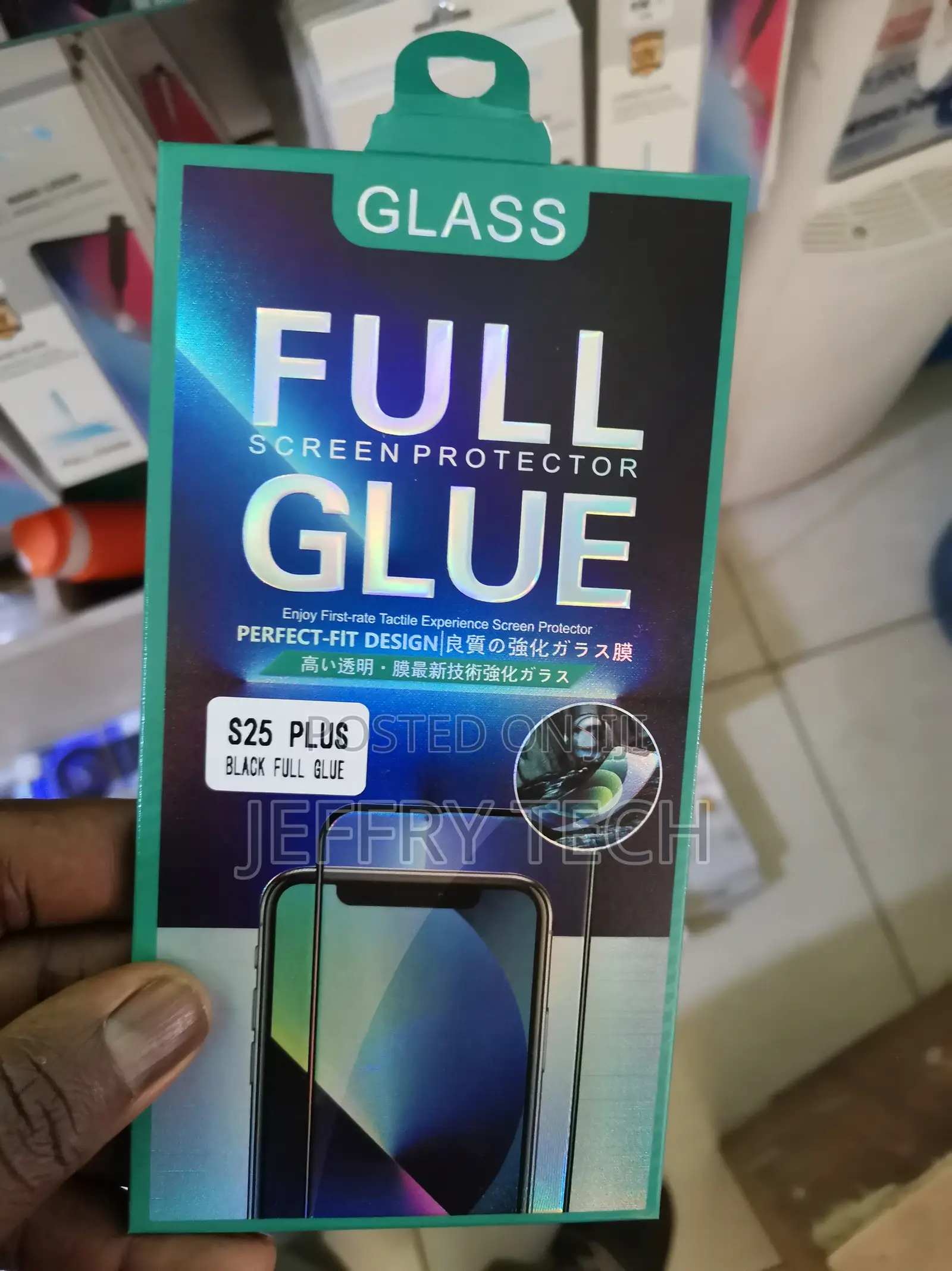 Jetech Full Glue Privacy Screen Protector for Galaxy S25+