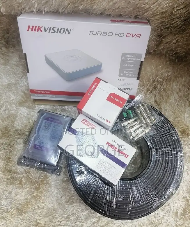 Authentic Hikvision 1080p 1 CCTV Cameras Complete System Kit