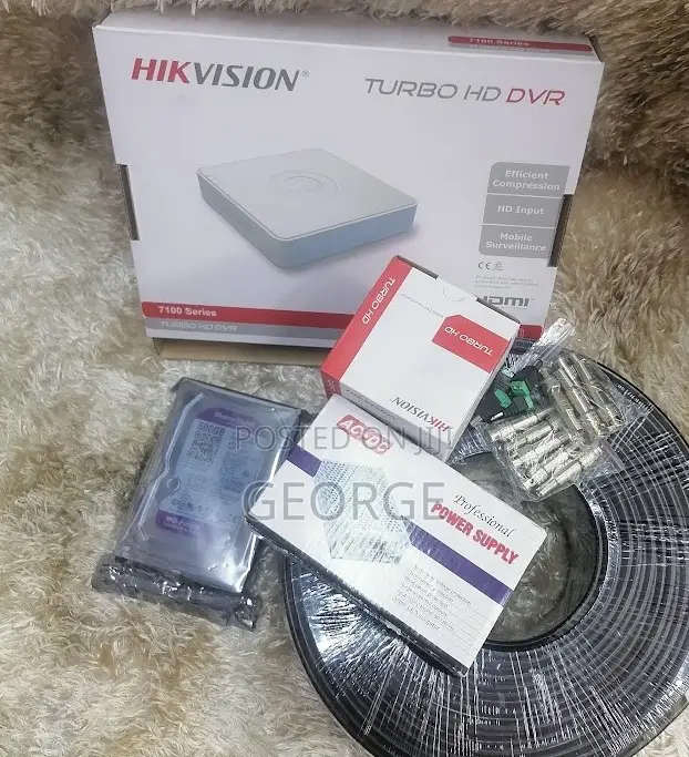 Hikvision 1 CCTV Cameras Complete System Kit Package>>/