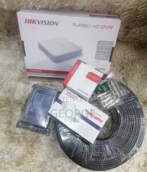 ((New CCTV Hikvision 1 CCTV Camera System Kit 4 Channel DVR