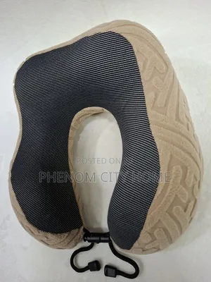 Beige Neck Support Travel Pillows