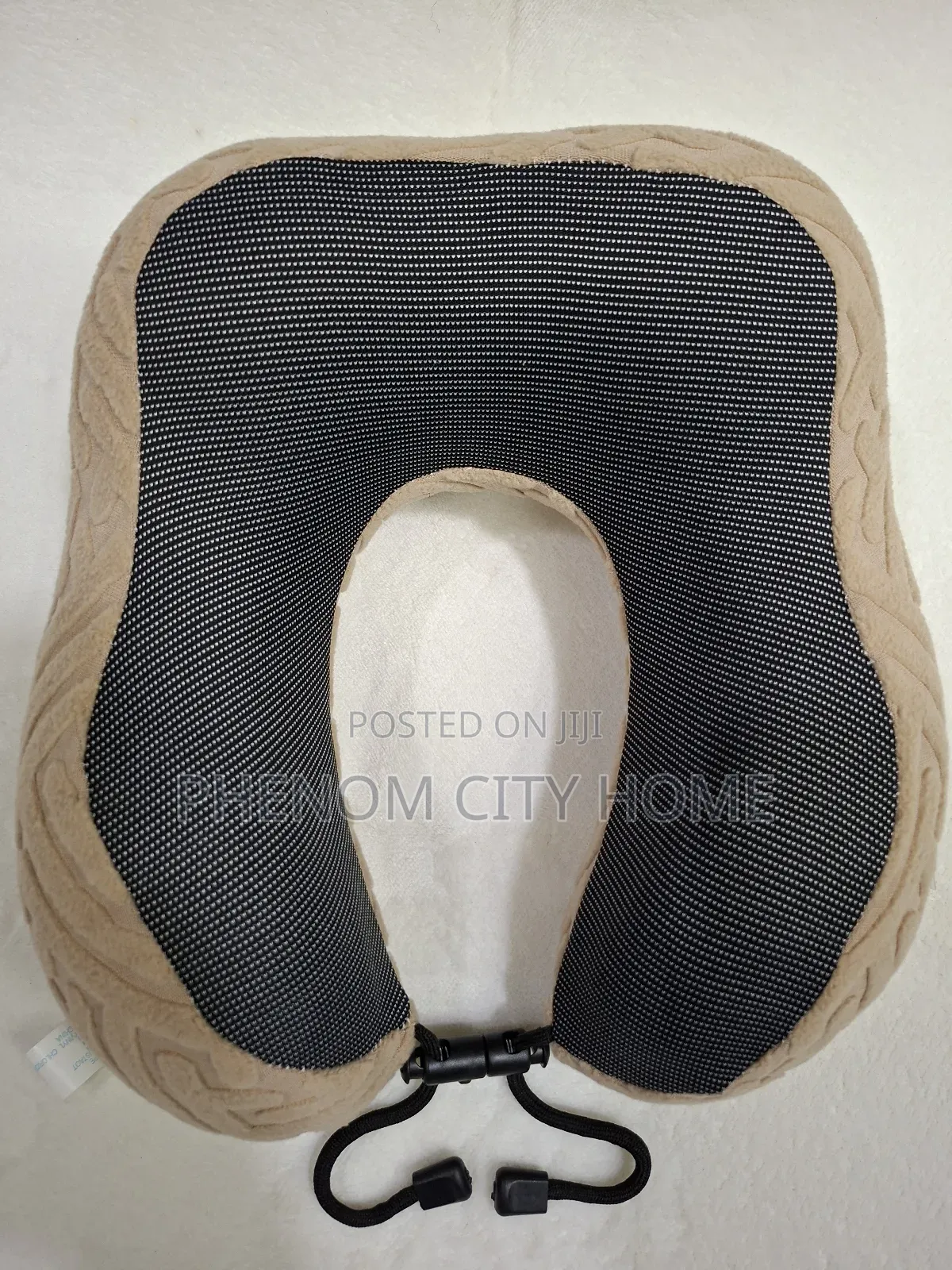 Beige Neck Support Travel Pillows