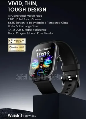 Original Watch 5 Osw-805 Smart Watch. Black.