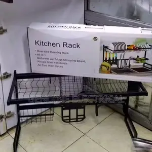 Quality Rust Proof Heavy Metallic 85cm Over the Sink Rack