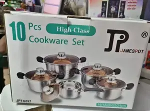 Jp 10pcs Premium Quality Stainless Steel Cookware Sets Pot