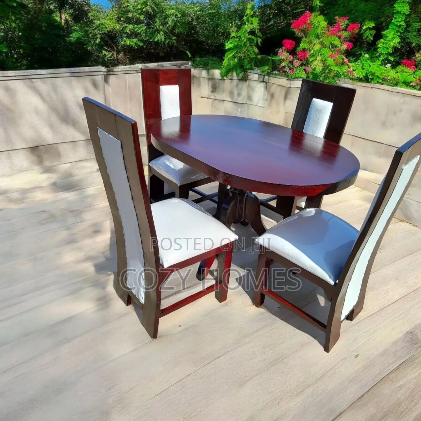Dining Table, Compact Walnut Dining Table, 4 Seater