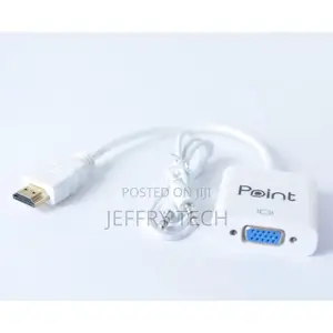 Point Cable Adapter Hdmi to Vga + Audio 3.5mm