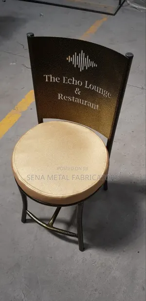 Metal Seat Dining Chairs With Logo.
