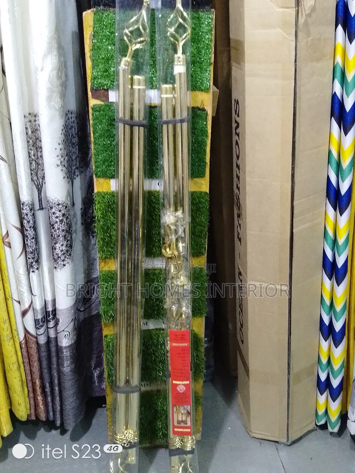 2m Double Adjustable Imported Curtain Rods Available