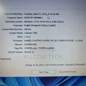 Laptop Dell Latitude 7280 8GB Intel Core i5 SSD 256GB