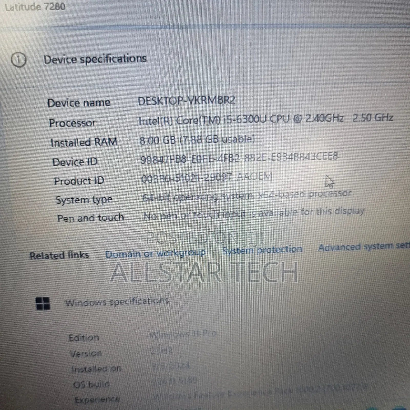 Laptop Dell Latitude 7280 8GB Intel Core i5 SSD 256GB