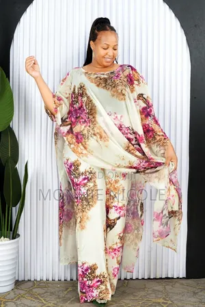 Fashionable Chiffon Cover Up With Pants 