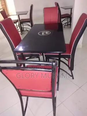 Red Restaurant And Bar Chairs And 4by2 Table