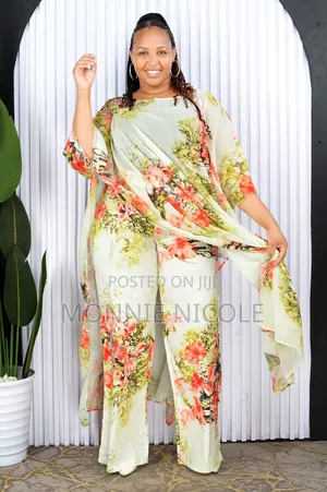 Fancy Casual Wear Women Pants Plus Kimono 