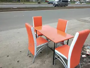 Restaurant And Bar Orange Chairs And Table