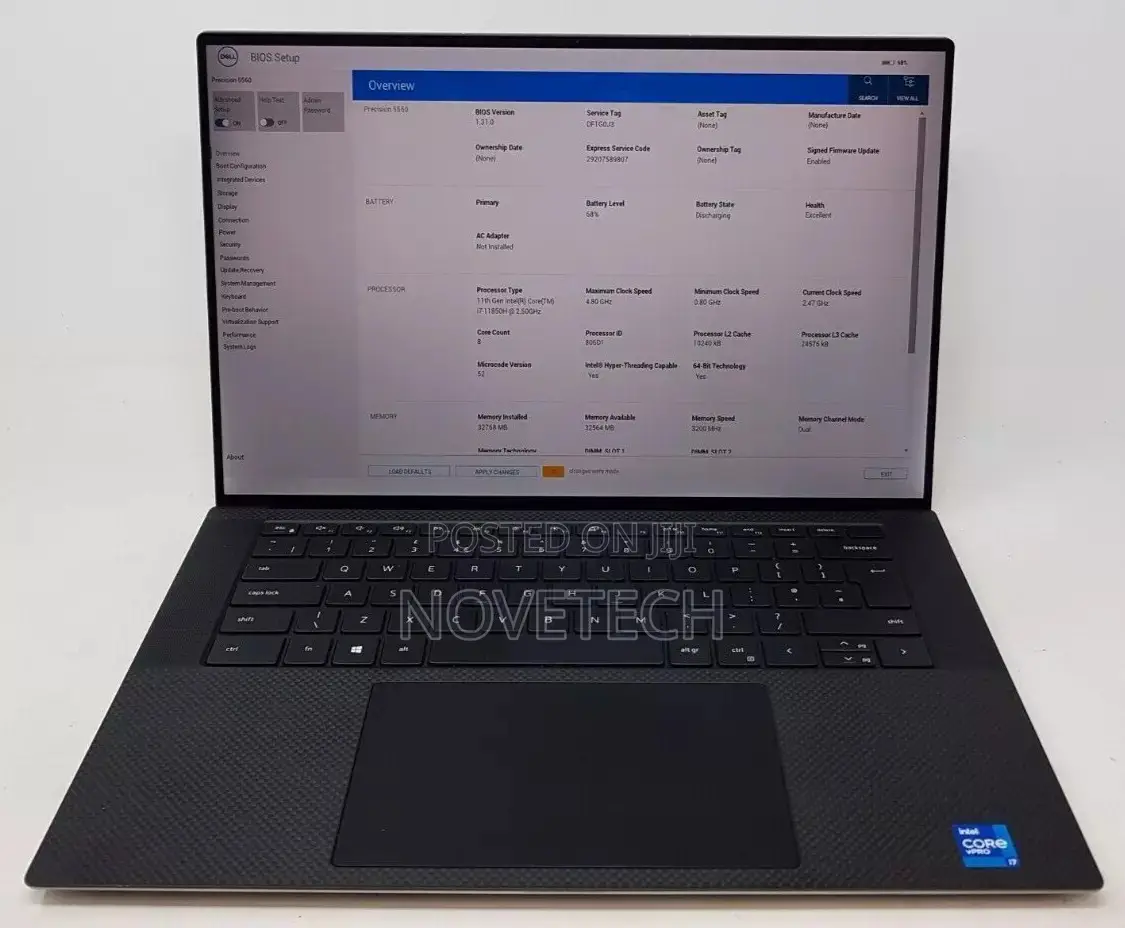 Laptop Dell Precision 5550 32GB Intel Core i7 SSD 512GB