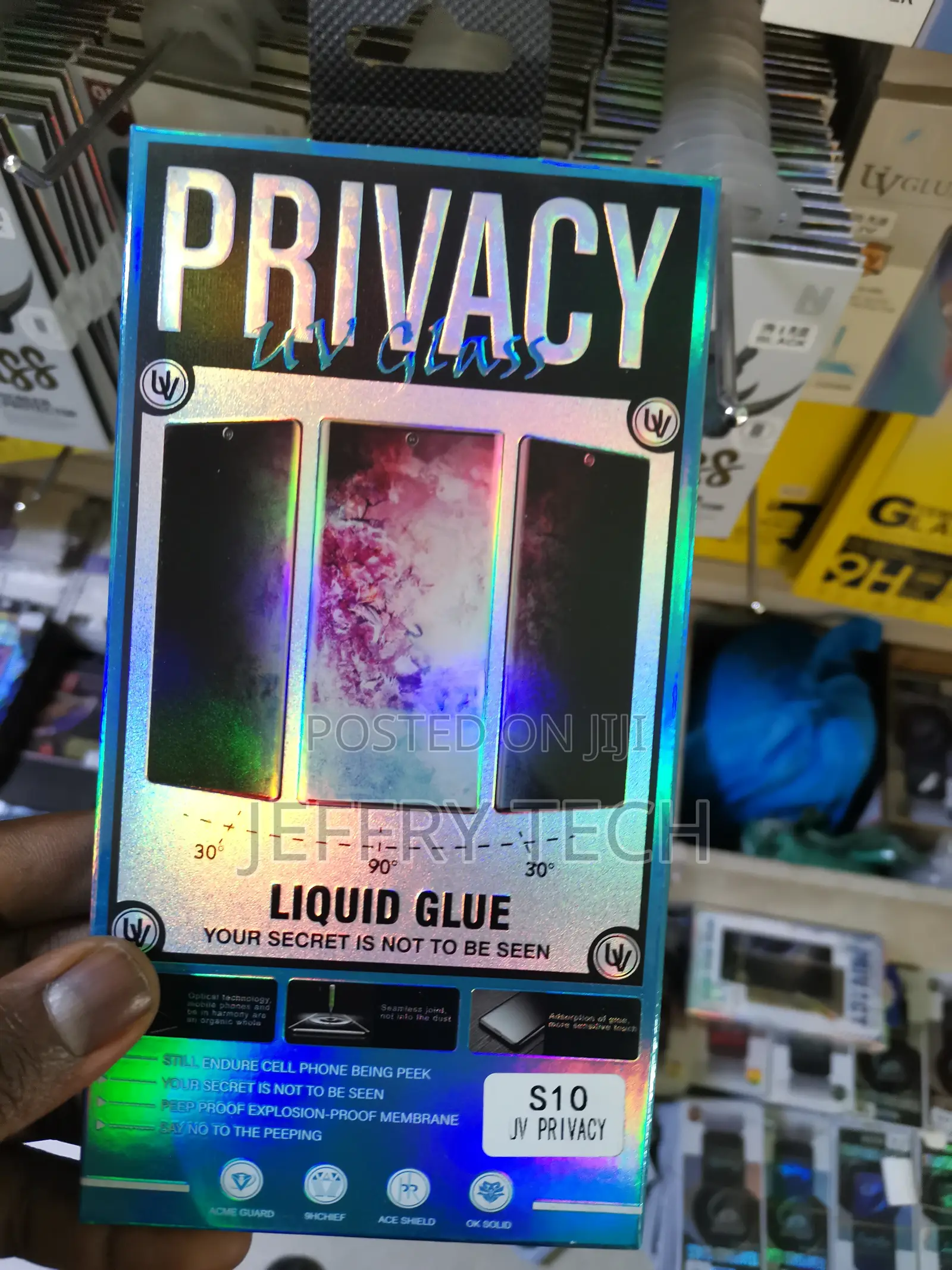Amzsuker Galaxy S10 Uv Privacy Glass Screen Protector