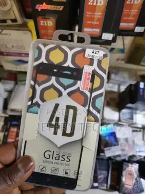 Glasgow Tempered Glass for Oppo A37 Edge to Edge Glue Black