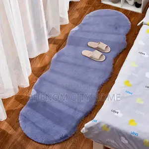 Rabbit Blue Fur Faux Mats
